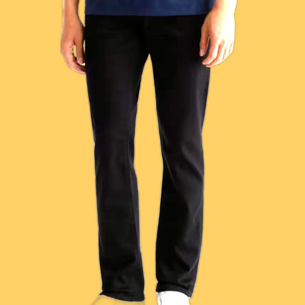 NWT AG Jeans Everett Slim Straight Size 28x32 black RN104857